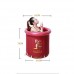 Bathtubs Freestanding Adult Bath Barrel Bath Barrel Folding Inflatable Steam Fumigation Plastic Bucket (Color : Red) - B07H7JD957